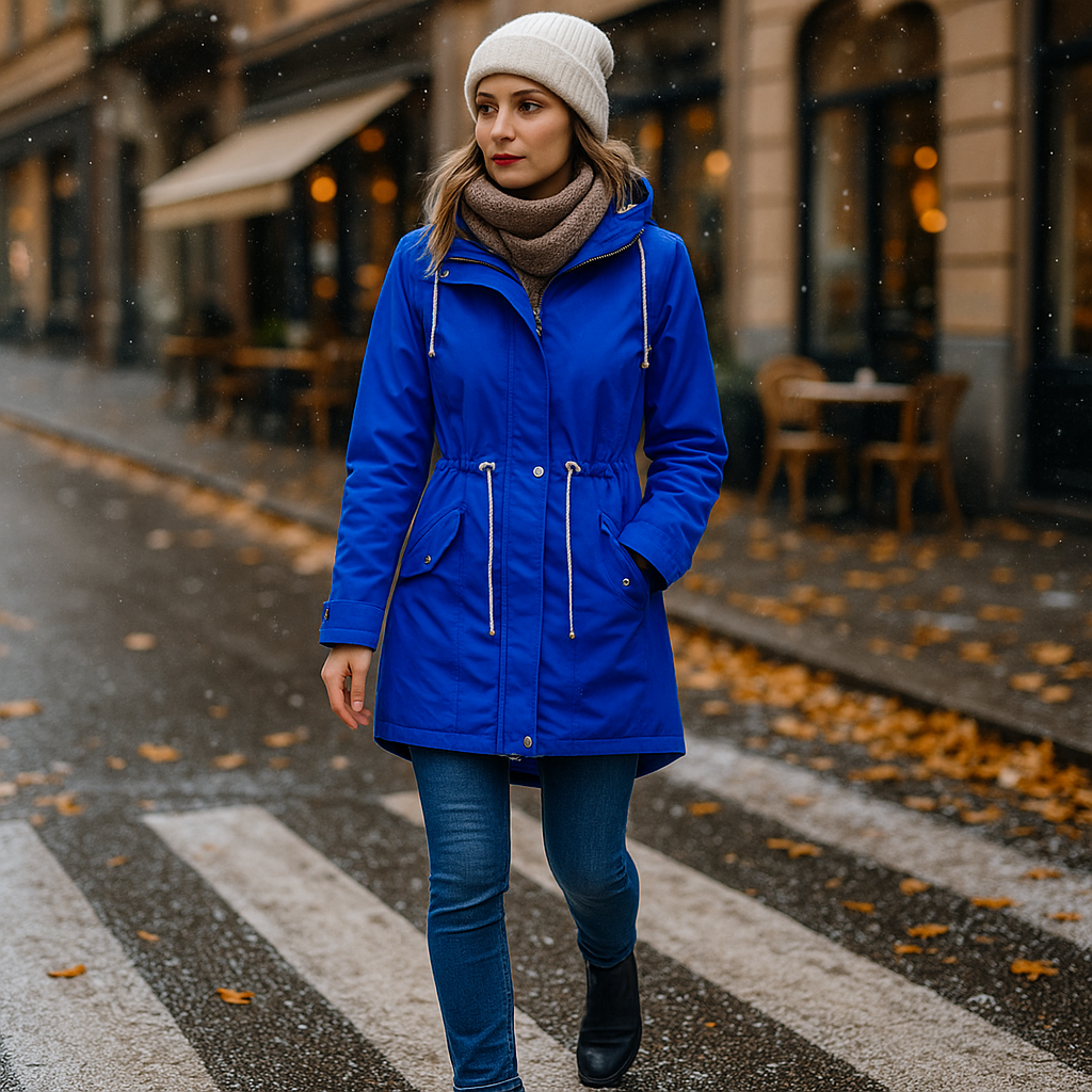 Wodoszczelna kurtka z kapturem