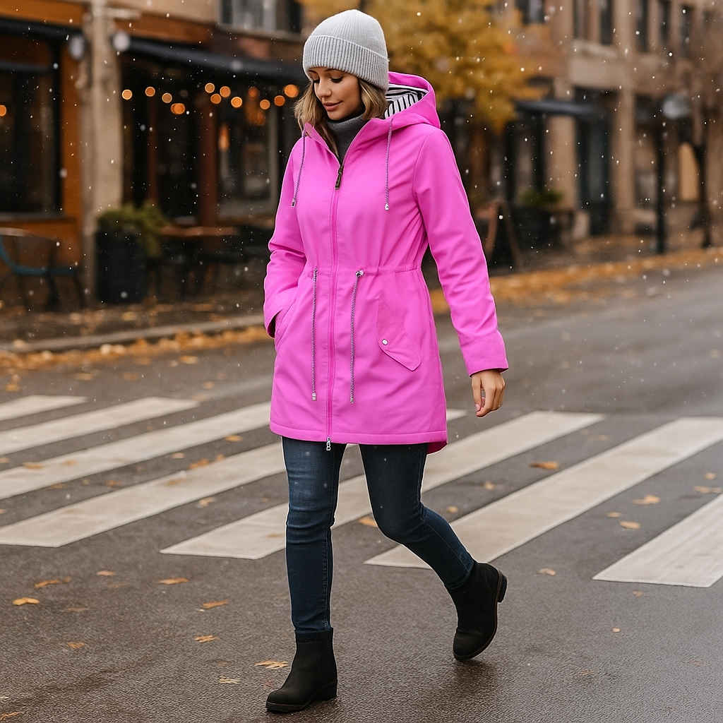 Wodoszczelna kurtka z kapturem
