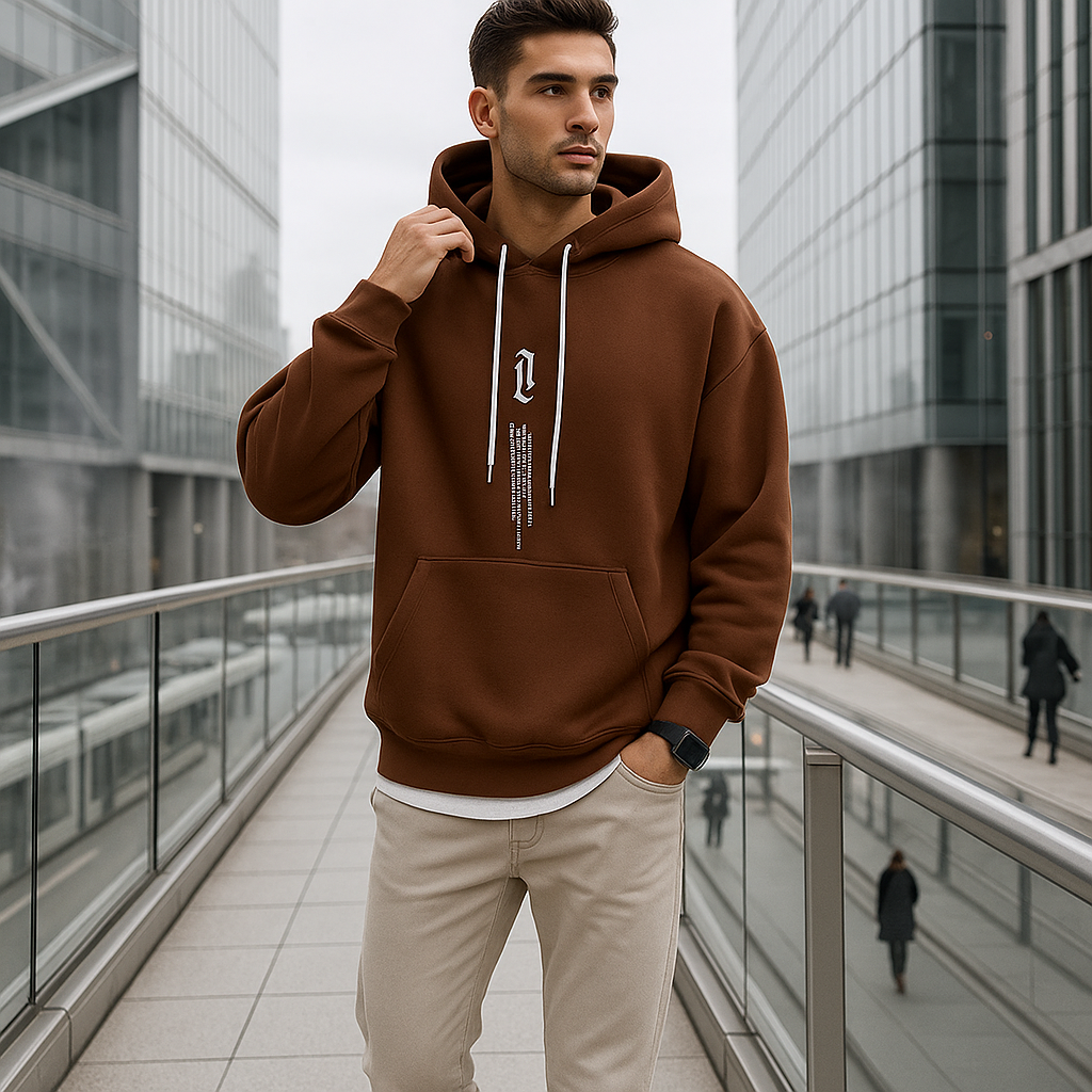 Męska Bluza z Kapturem Oversize – Stylowa i Wygodna