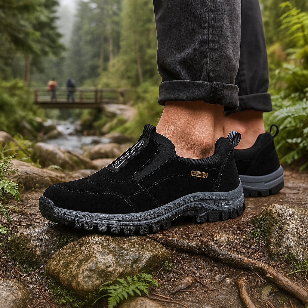 Męskie Buty Wędrówkowe Wsuwane - Lekka Podeszwa - Antypoślizgowe