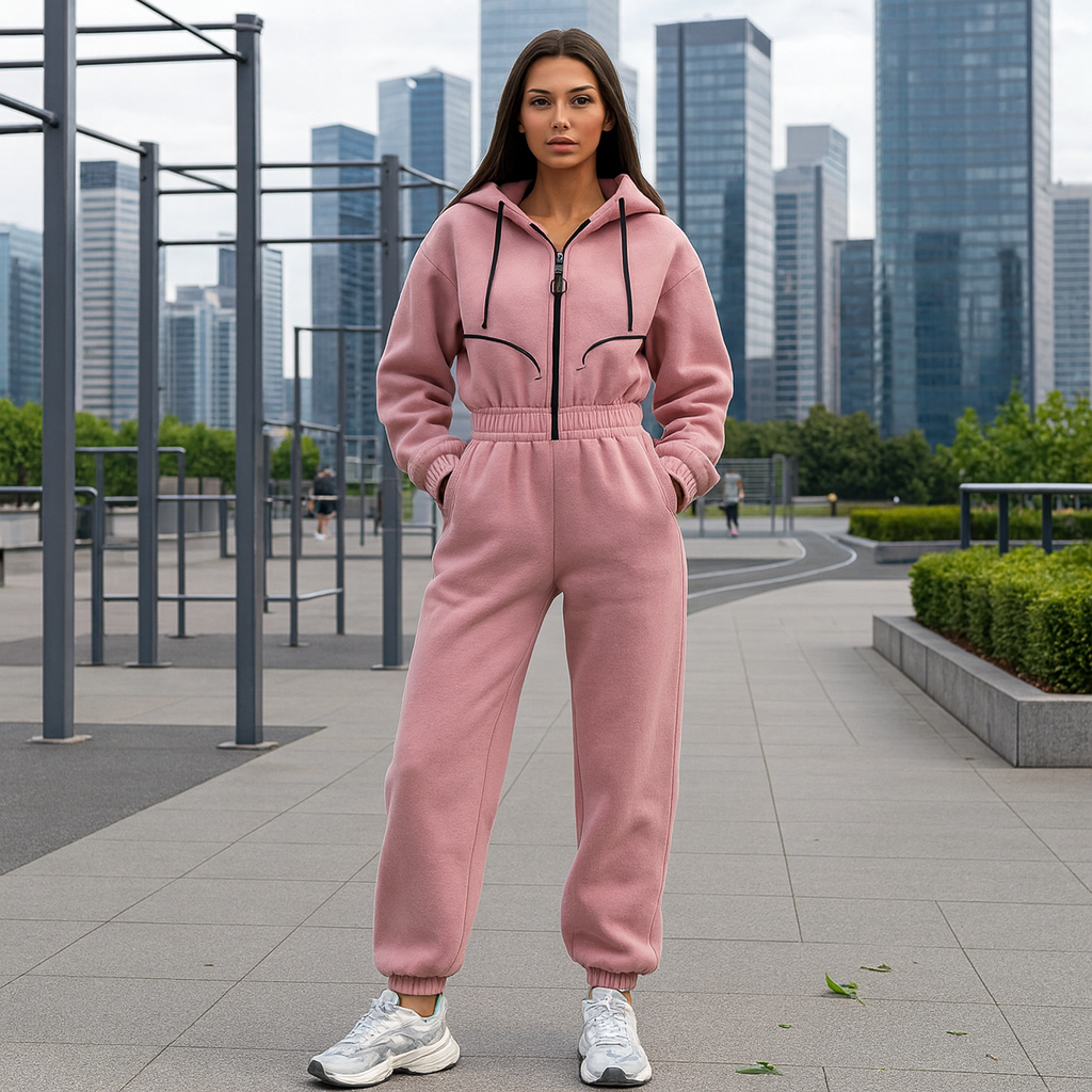 Zimowy kombinezon - damski - z polaru