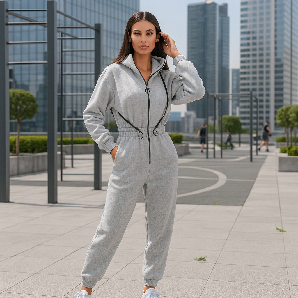 Zimowy kombinezon - damski - z polaru