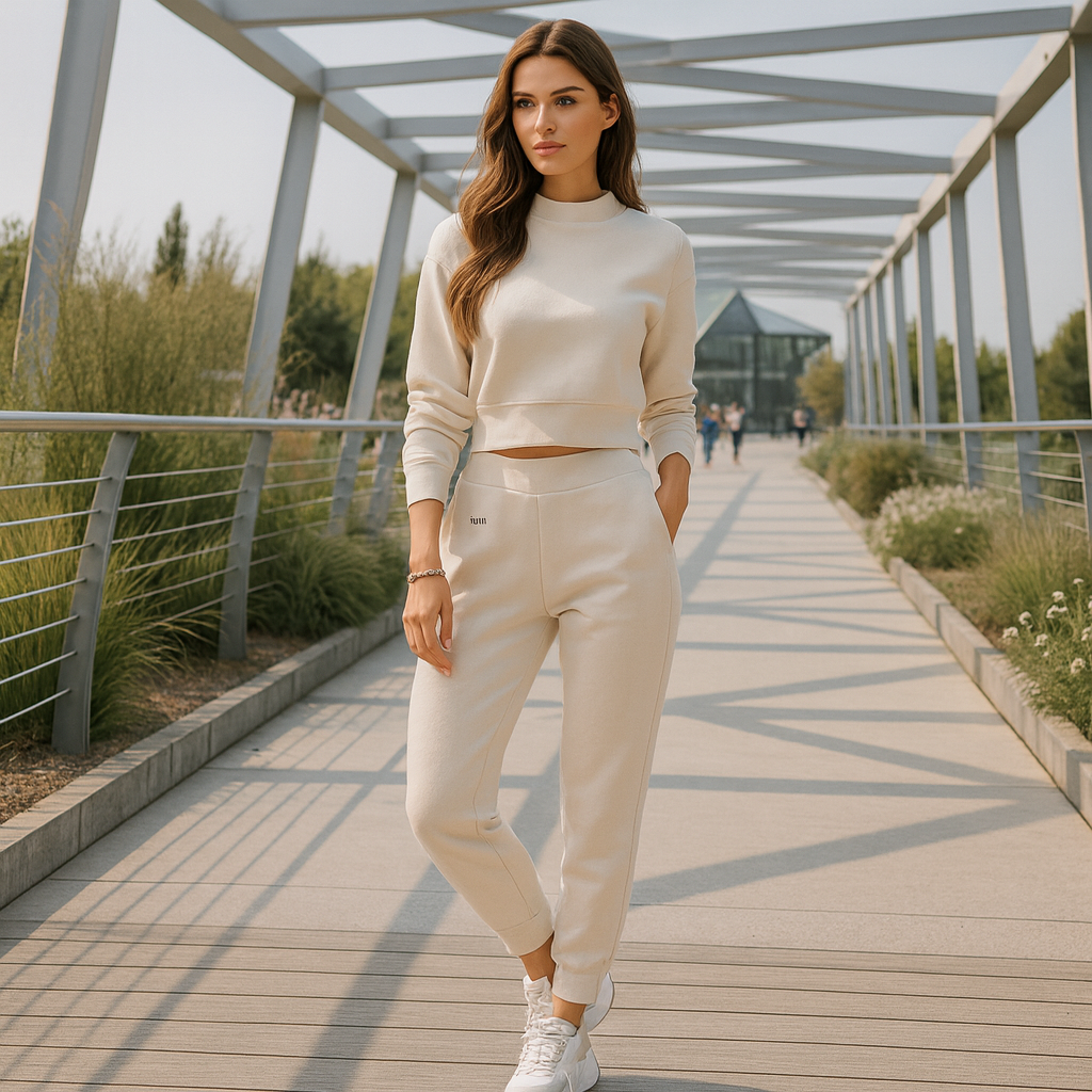 Darin - Stylowy dwuczęściowy komplet damski - elegancki, modny komplet