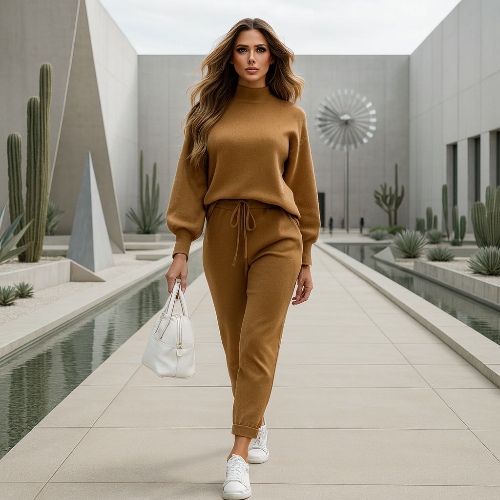 Elora - klasyczny 2-częściowy zestaw - dla kobiet - elegancki - uniwersalny