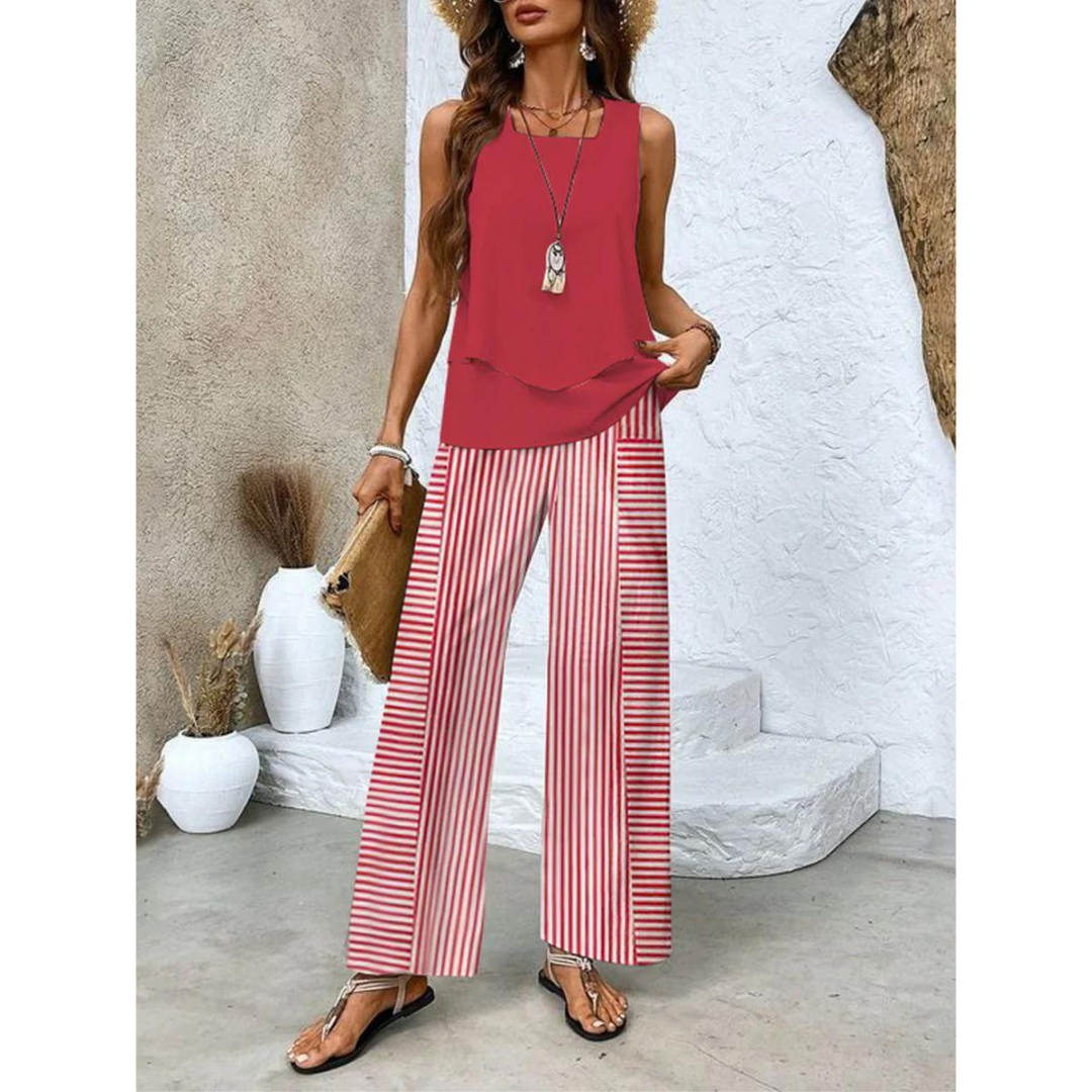 Sony - Stylowy letni zestaw dla kobiet - Lekki komplet