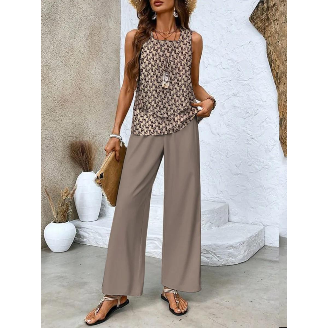 Sony - Stylowy letni zestaw dla kobiet - Lekki komplet