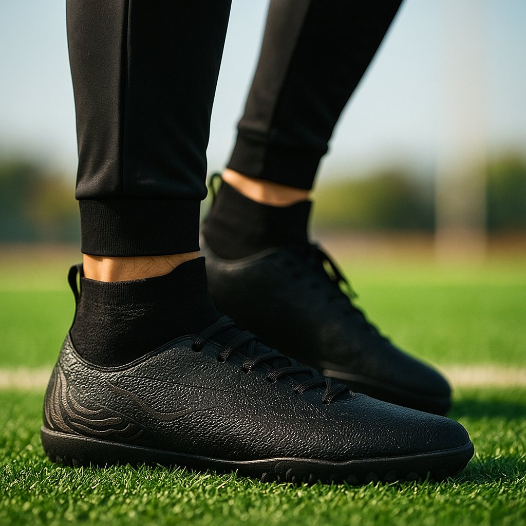 Męskie Buty Piłkarskie Treningowe z Wysoką Cholewką