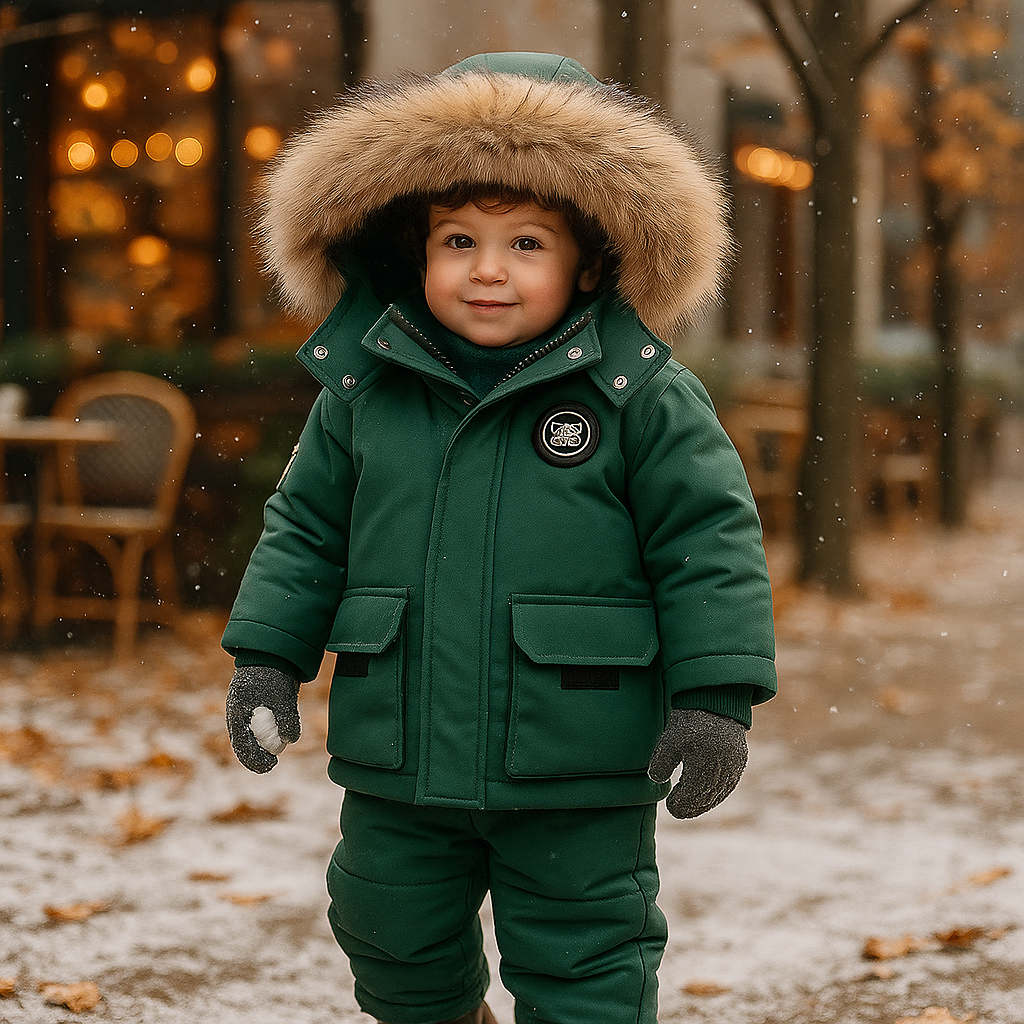 Vivano – Zestaw Dziecięcy: Płaszcz + Kombinezon