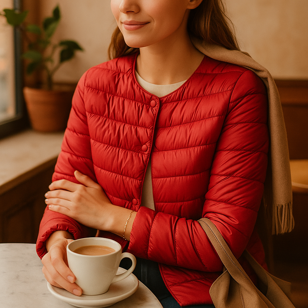 Lekka Damska Kurtka Puchowa Zimowa
