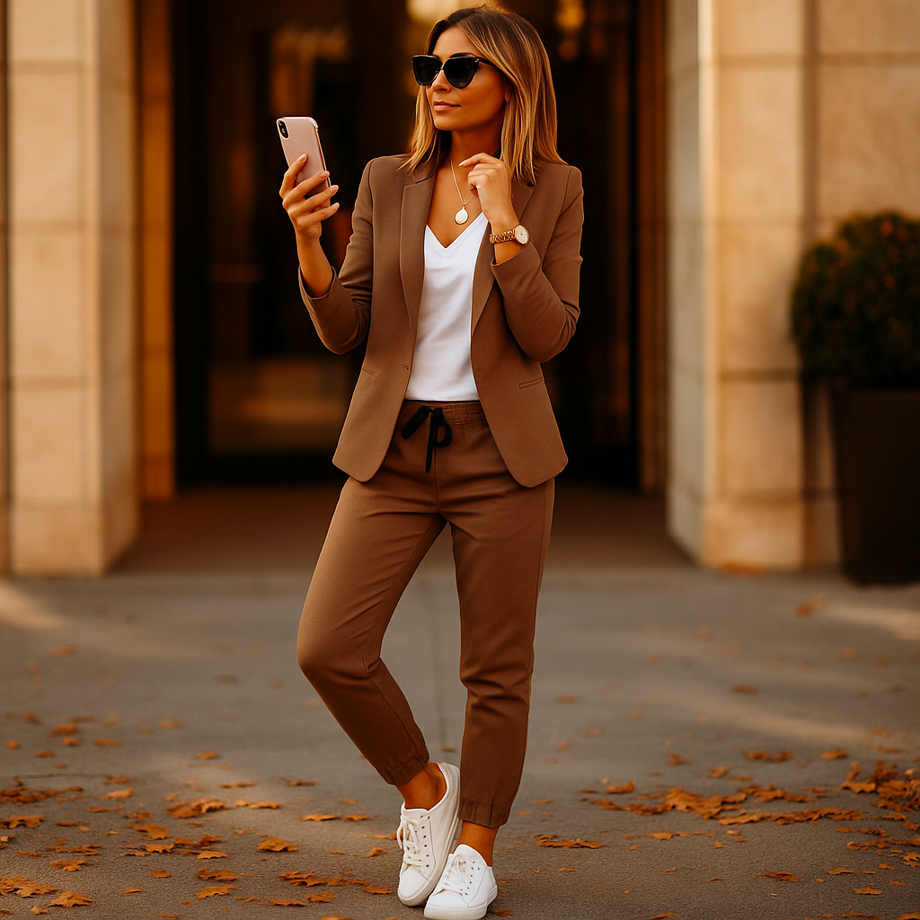 Vivano Elegancki Zestaw Żakietowy Dla Kobiet