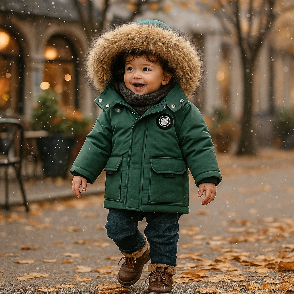 Vivano – Zestaw Dziecięcy: Płaszcz + Kombinezon