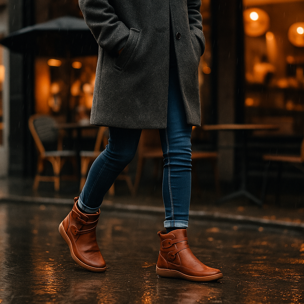 Vivano – Ortopedyczne Skórzane Botki Dla Kobiet