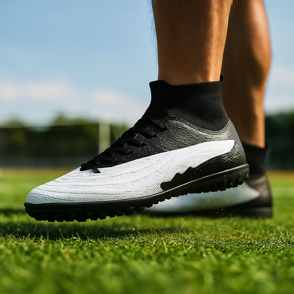 Męskie Buty Piłkarskie Treningowe z Wysoką Cholewką