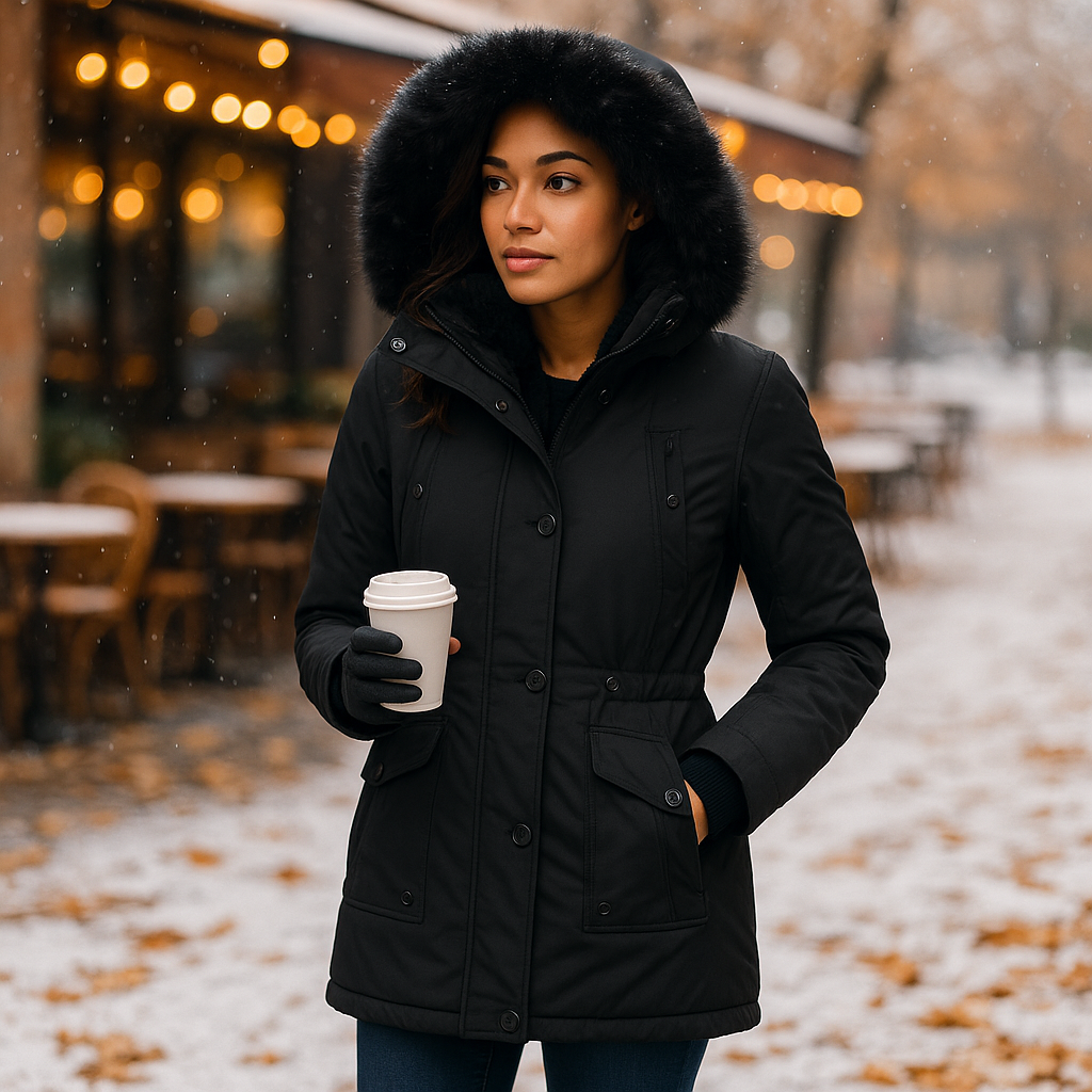Vivano – Wodoodporna Zimowa Kurtka z Kapturem dla Kobiet