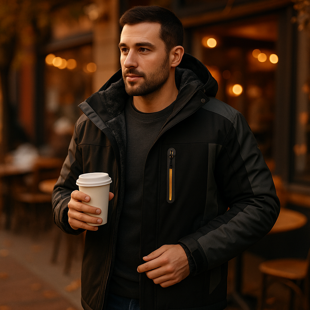 Vivano Wiatroszczelna Kurtka Outdoorowa dla Mężczyzn