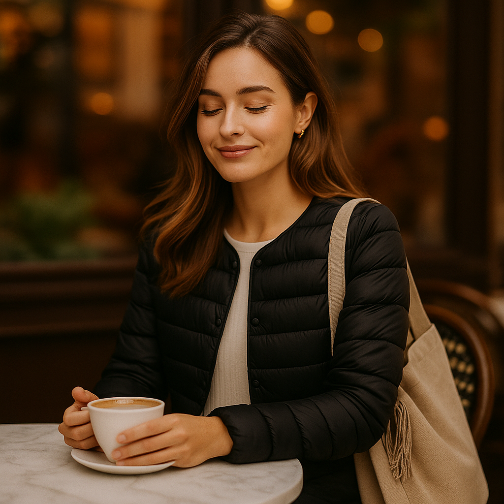 Lekka Damska Kurtka Puchowa Zimowa