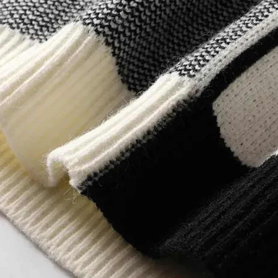 Ciepły męski sweter - Miękka dzianina - Klasyczny krój