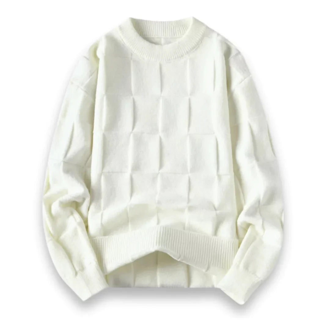 Męski sweter - Premium bawełna - Klasyczny krój