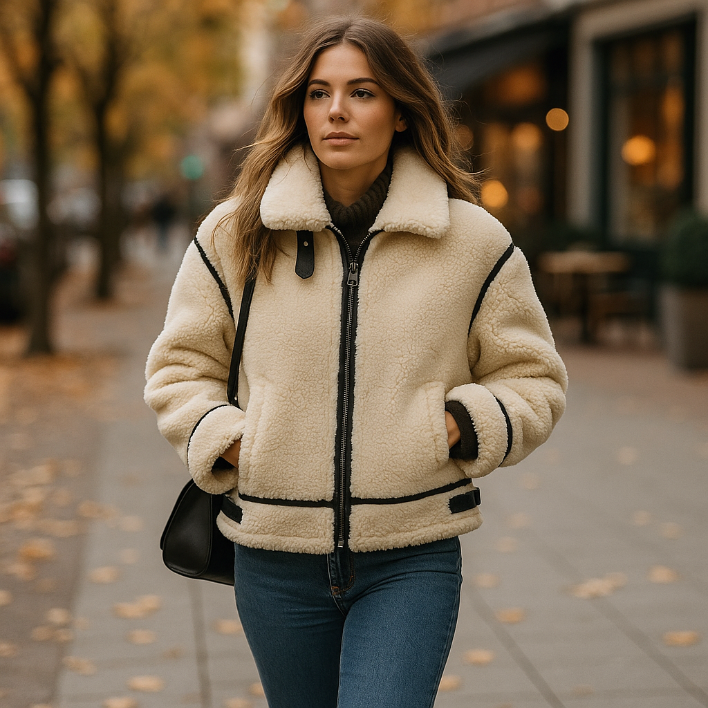 Vivano – Elegancka Damska Kurtka Fury Teddy MAE