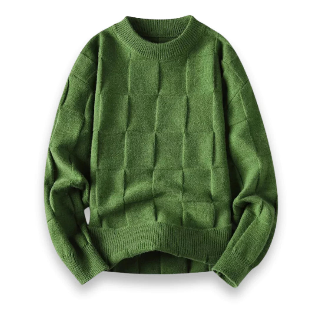 Męski sweter - Premium bawełna - Klasyczny krój