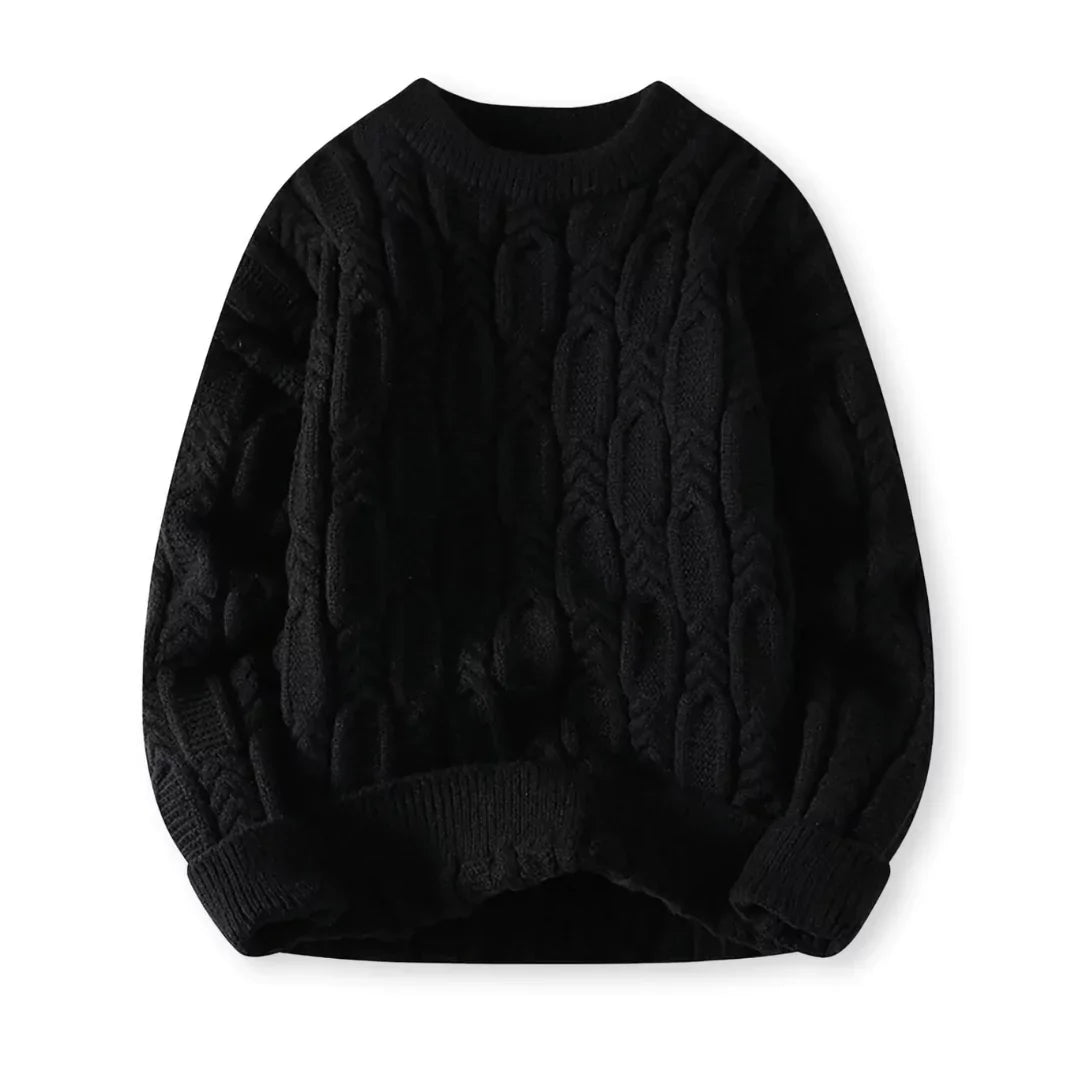 Męski sweter - klasyczny - ciepły - ponadczasowy