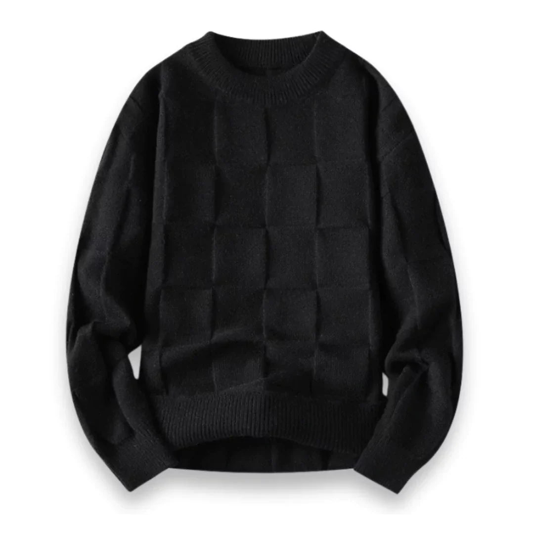 Męski sweter - Premium bawełna - Klasyczny krój