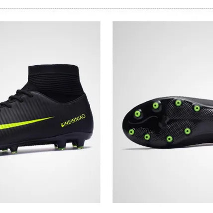 Męskie Buty Piłkarskie High-Top - Korki - Wysoka cholewka - Antypoślizgowe