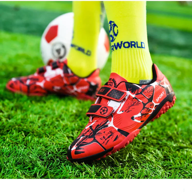 Buty piłkarskie dziecięce - zapinane na rzepy