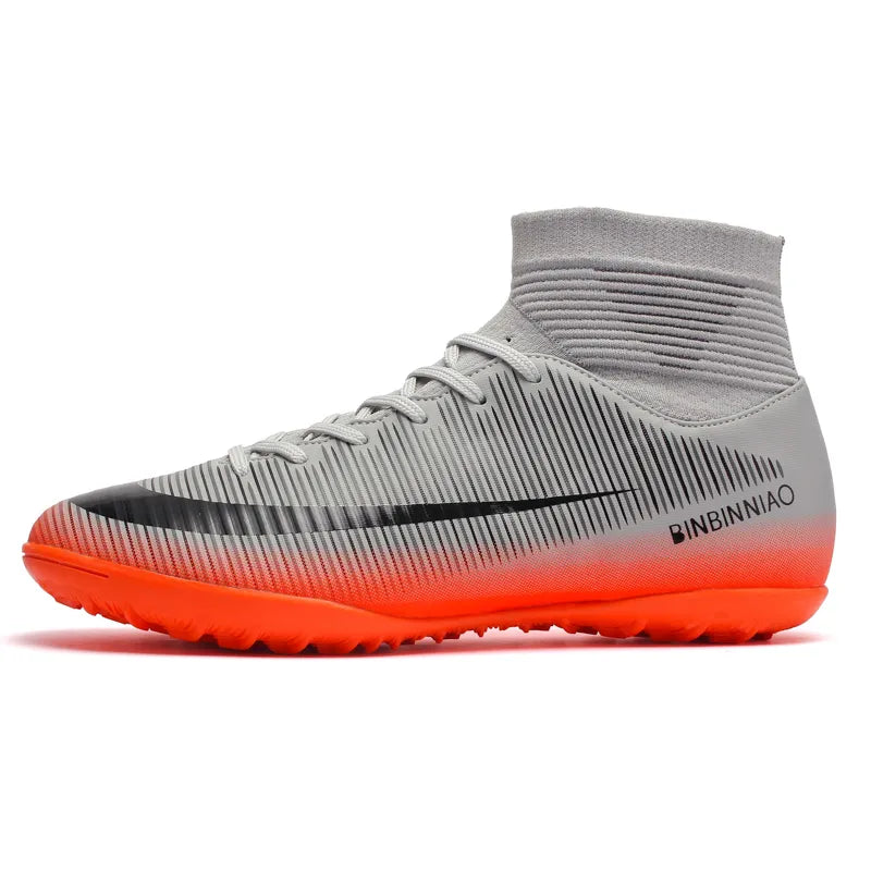 Męskie Buty Piłkarskie High-Top - Korki - Wysoka cholewka - Antypoślizgowe