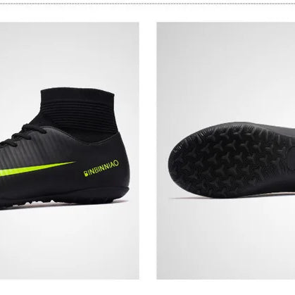 Męskie Buty Piłkarskie High-Top - Korki - Wysoka cholewka - Antypoślizgowe