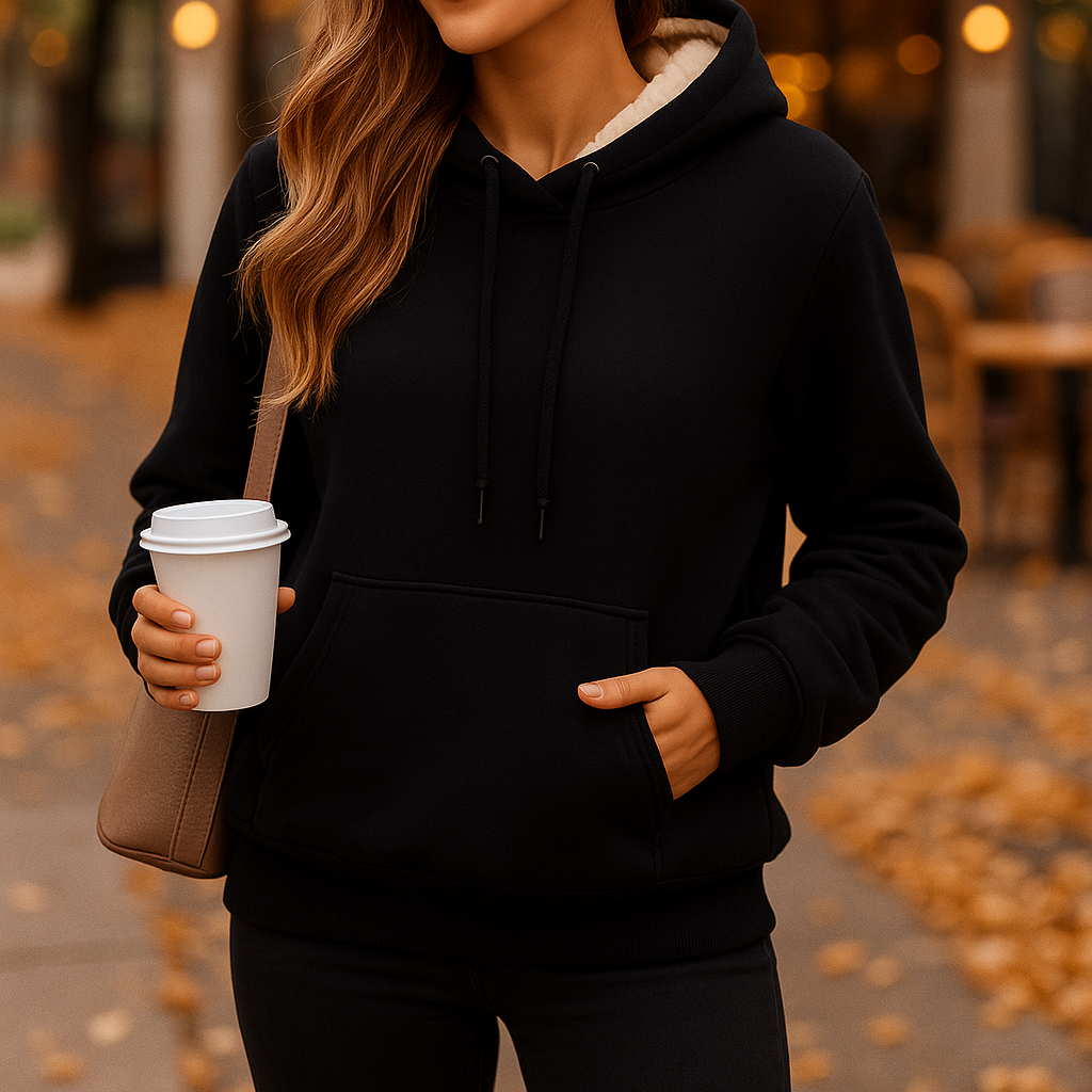 Calliope – Ciepły Polarowy Hoodie z Kapturem