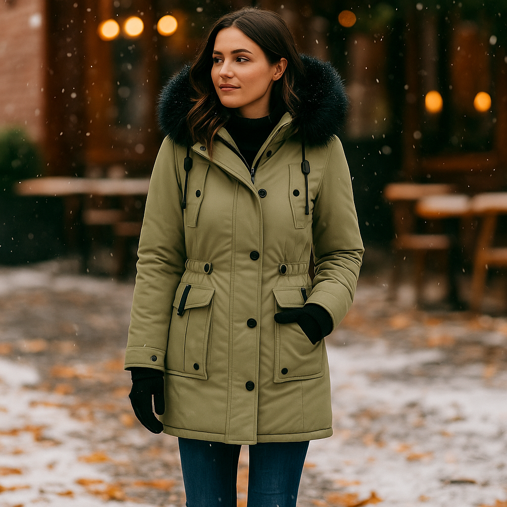 Vivano – Wodoodporna Zimowa Kurtka z Kapturem dla Kobiet
