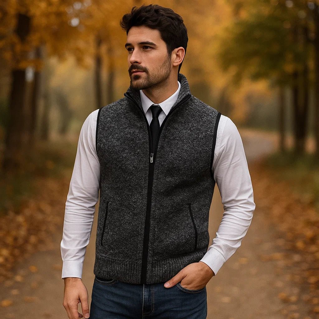 Archer - Elegancka kamizelka męska - Stylowy komfort i jakość - vivano - warszawa