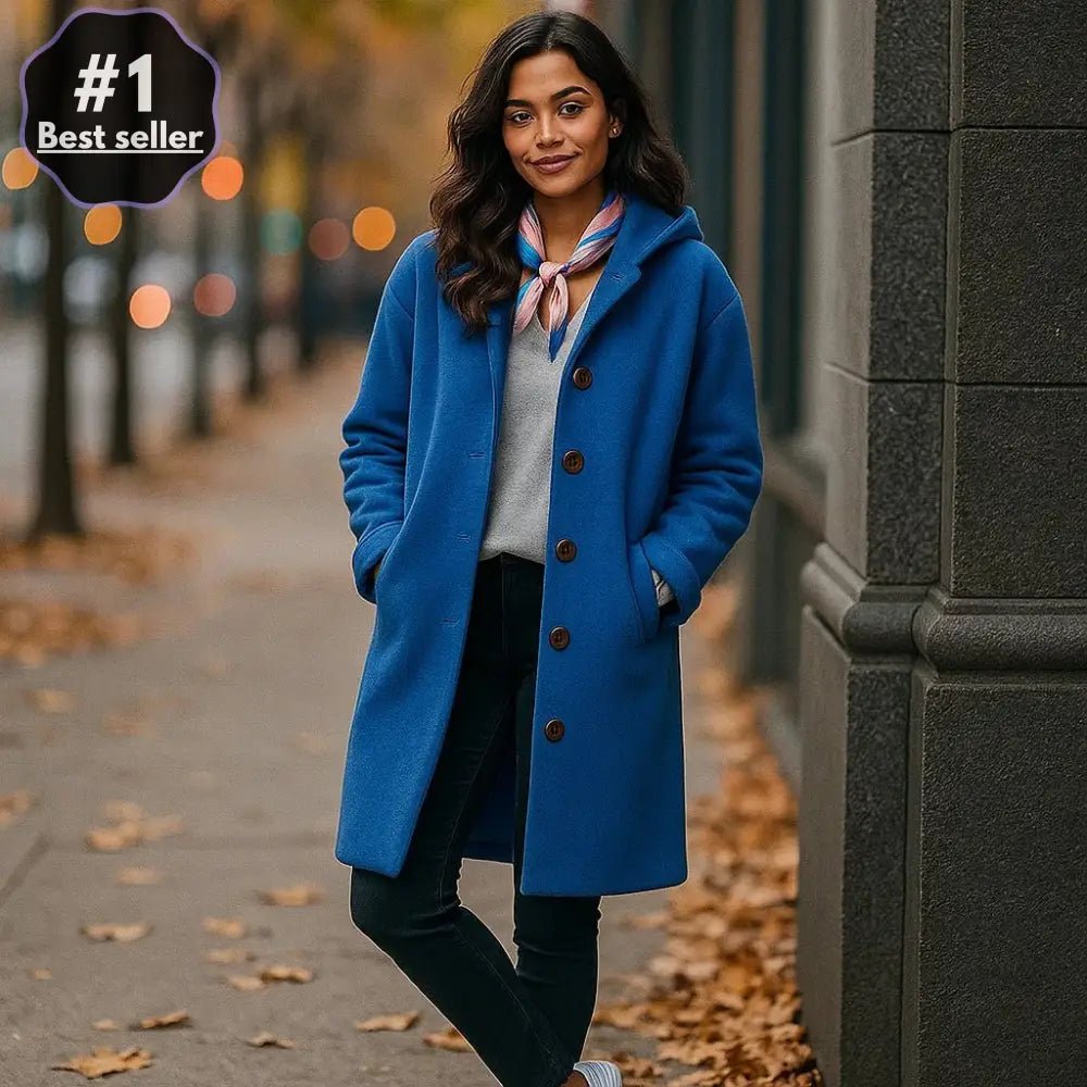 Averie – Limitowany Wełniany Płaszcz Damski - vivano - warszawa