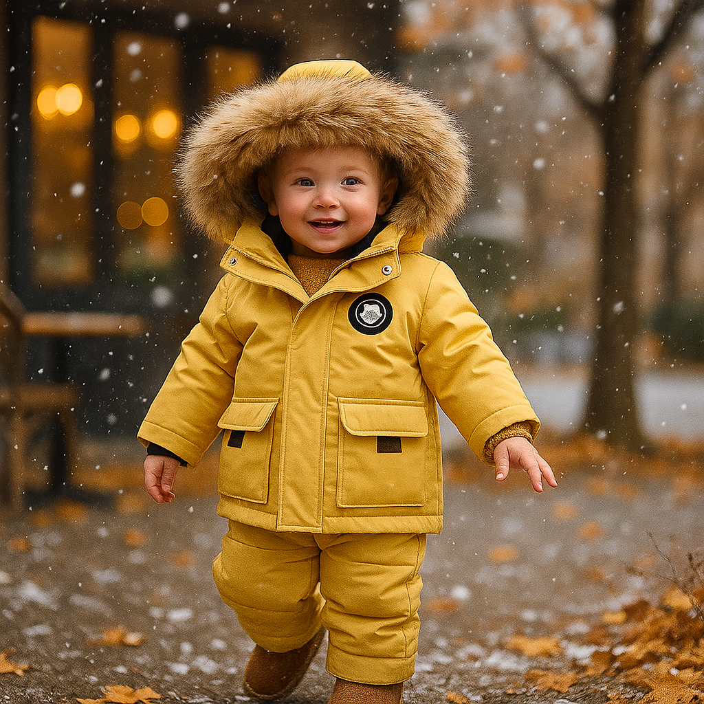 Vivano – Zestaw Dziecięcy: Płaszcz + Kombinezon