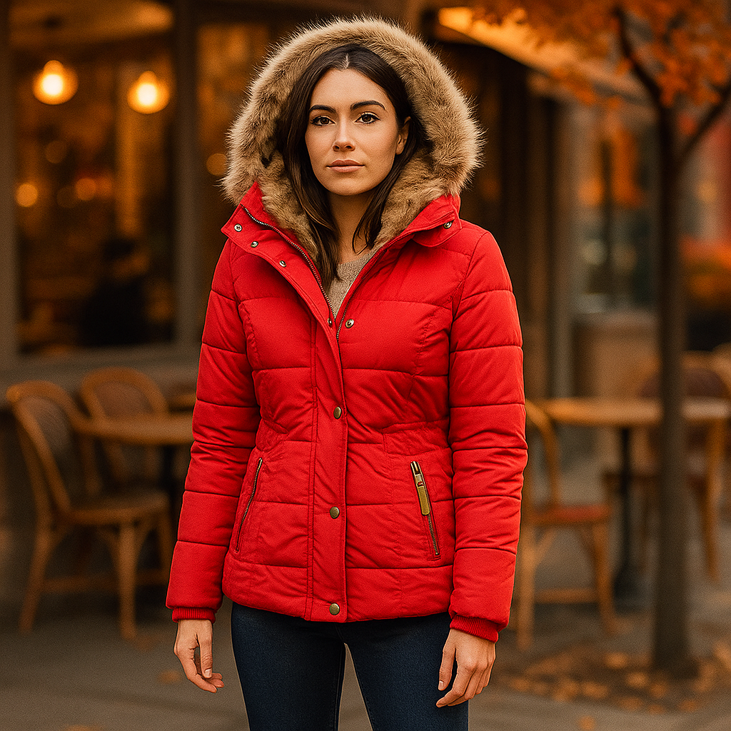 Vivano | Wolff – Ciepła Kurtka Zimowa z Futerkiem dla Kobiet