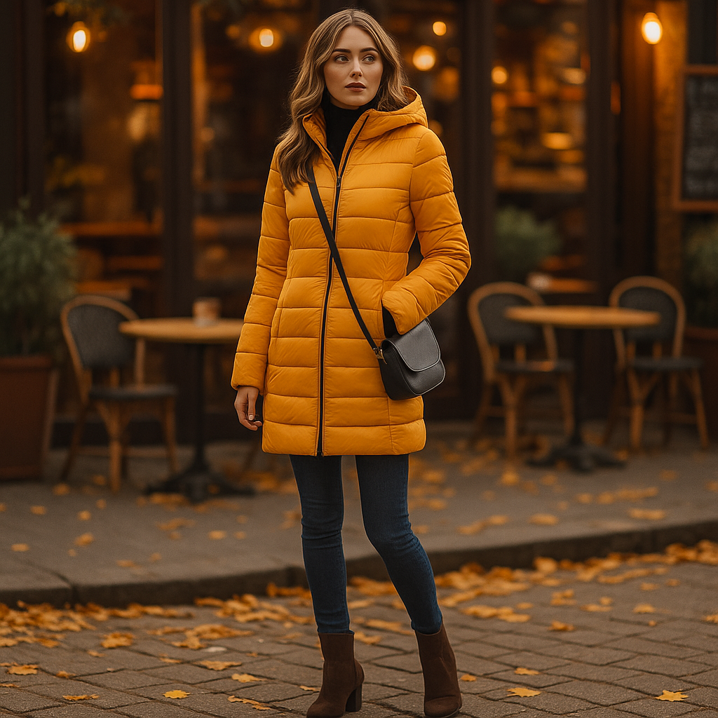 Vivano | Puchowa kurtka zimowa dla kobiet z kapturem