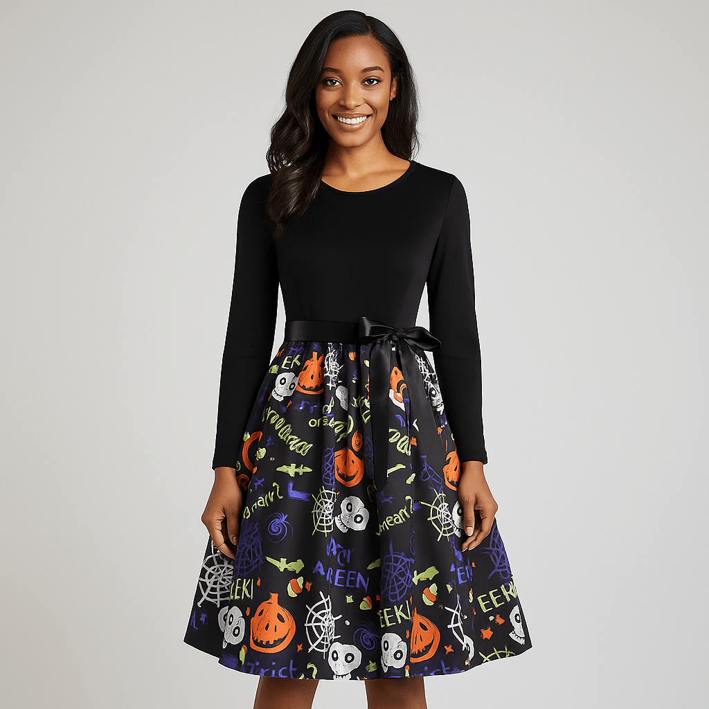 Benedetta - Komfortowa Sukienka Kostiumowa - Długi Rękaw - Elegancki Design - vivano - warszawa