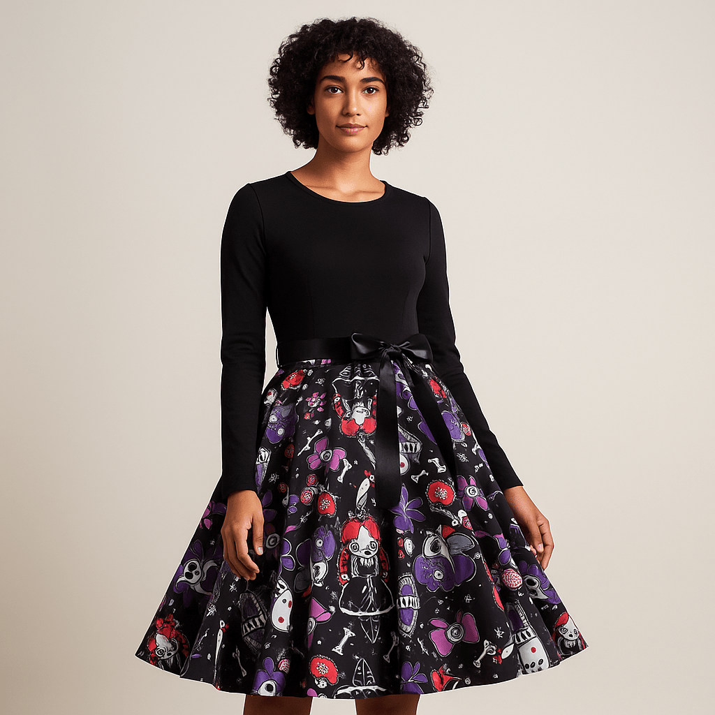 Benedetta - Komfortowa Sukienka Kostiumowa - Długi Rękaw - Elegancki Design - vivano - warszawa