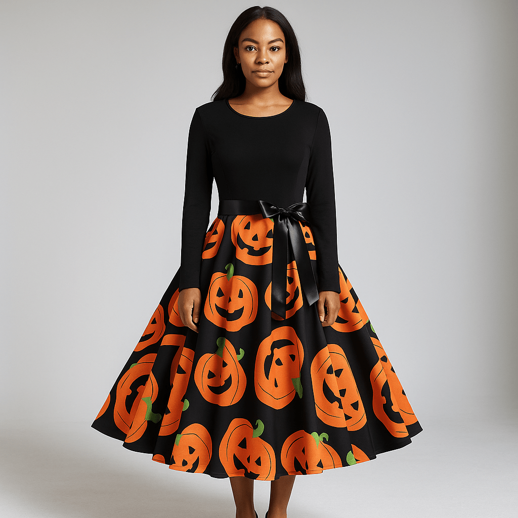 Benedetta - Komfortowa Sukienka Kostiumowa - Długi Rękaw - Elegancki Design - vivano - warszawa