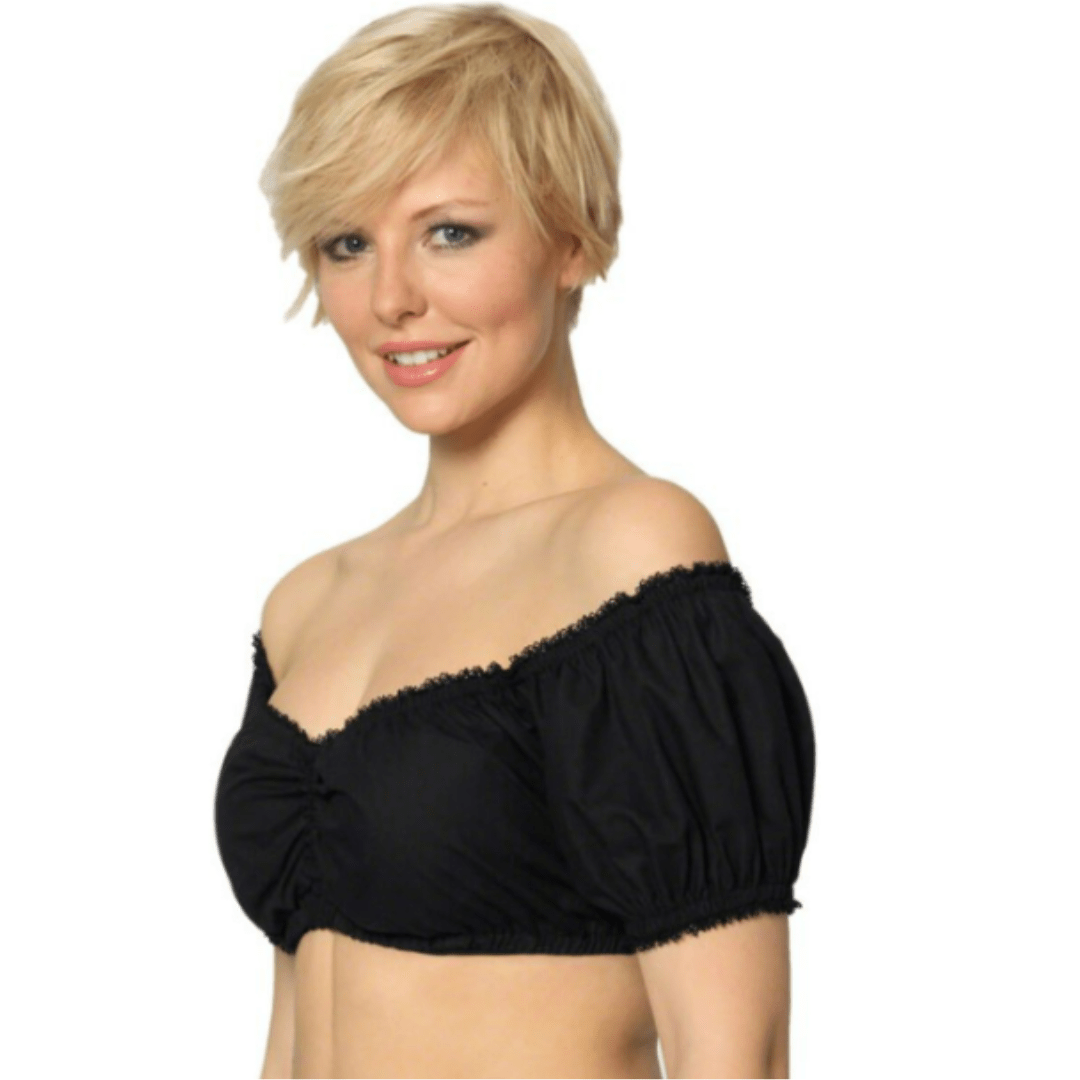 Bluzka Dirndl bez ramiączek dla kobiet - Bawełna - Elegancka moda Oktoberfest - vivano - warszawa