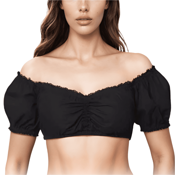 Bluzka Dirndl bez ramiączek dla kobiet - Bawełna - Elegancka moda Oktoberfest - vivano - warszawa