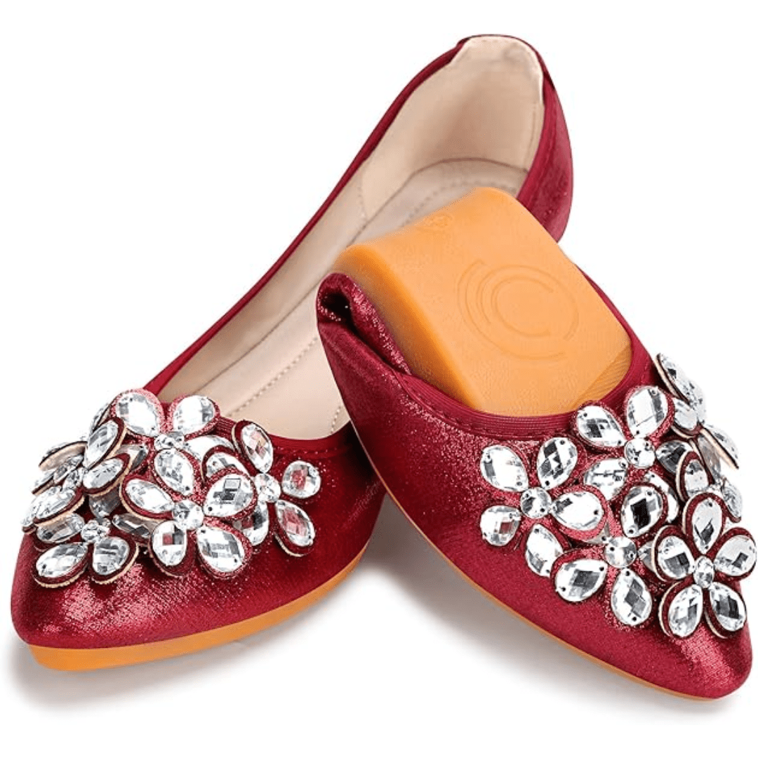 Błyszczące Baleriny z Cyrkoniami - Elegancja i Komfort - vivano - warszawa