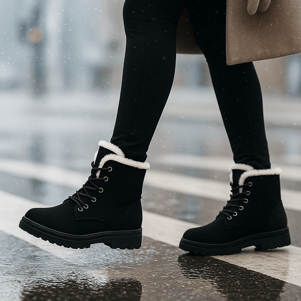 Botki Grace Podwójne – Ciepłe i Antypoślizgowe na Zimę