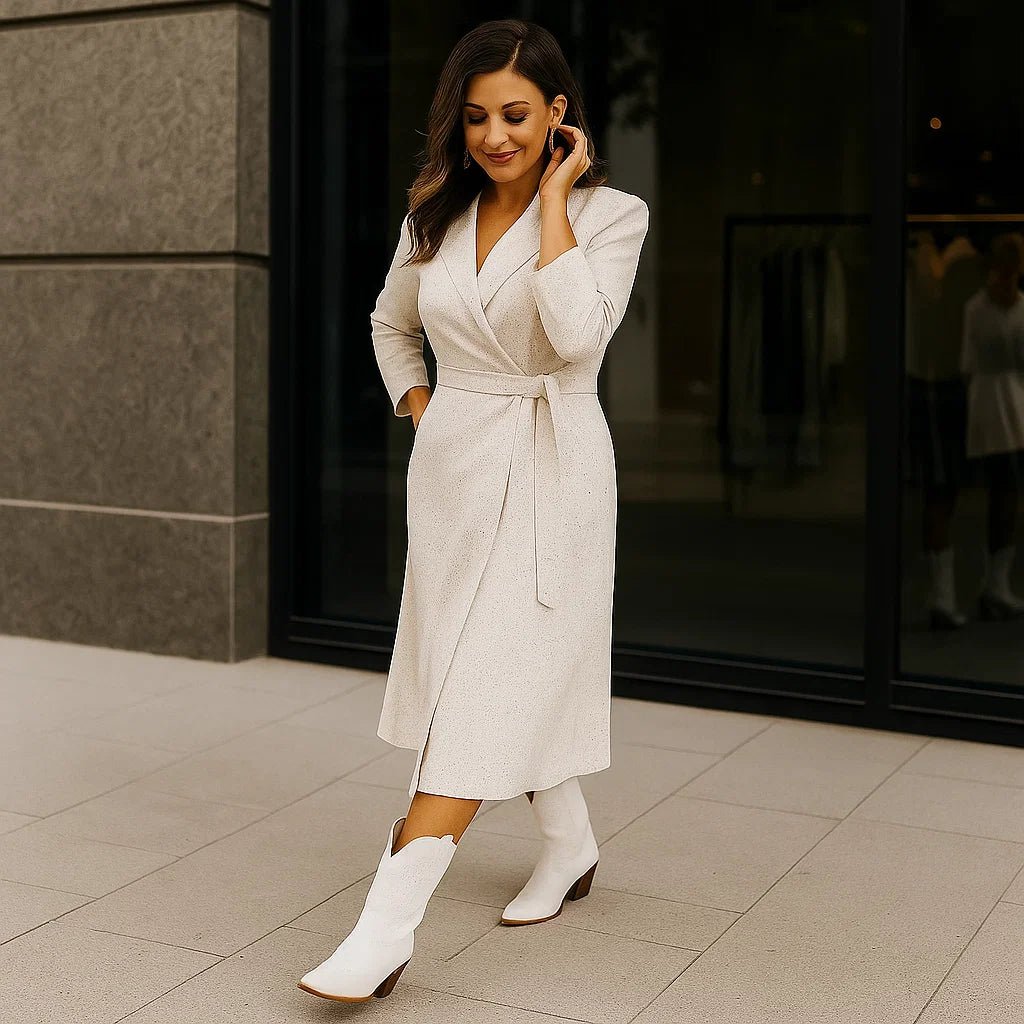 Botki Kowbojskie Damskie Skórzane dla Seniorek