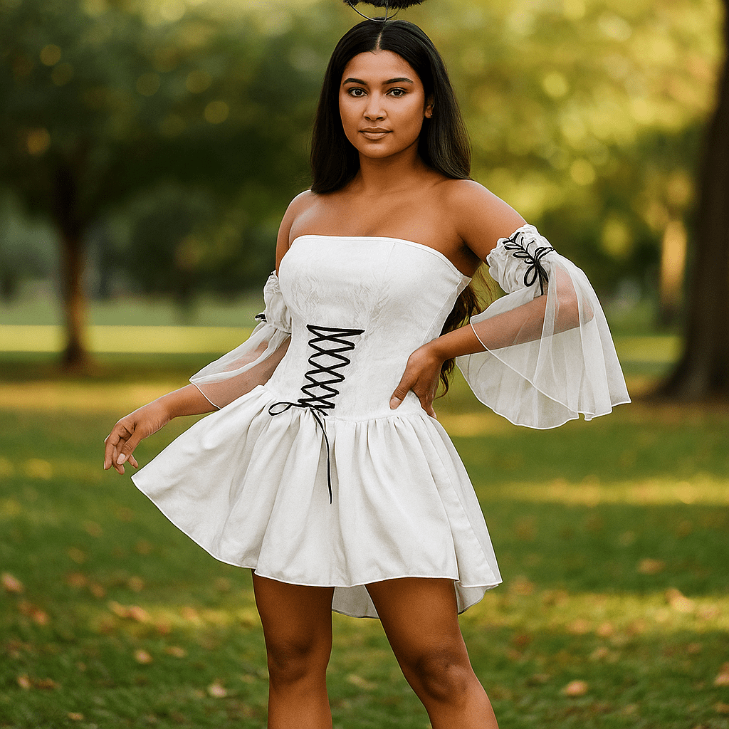 Bruna Mini Kostium - Upadły Anioł - Skrzydła - Unikalny Design - vivano - warszawa