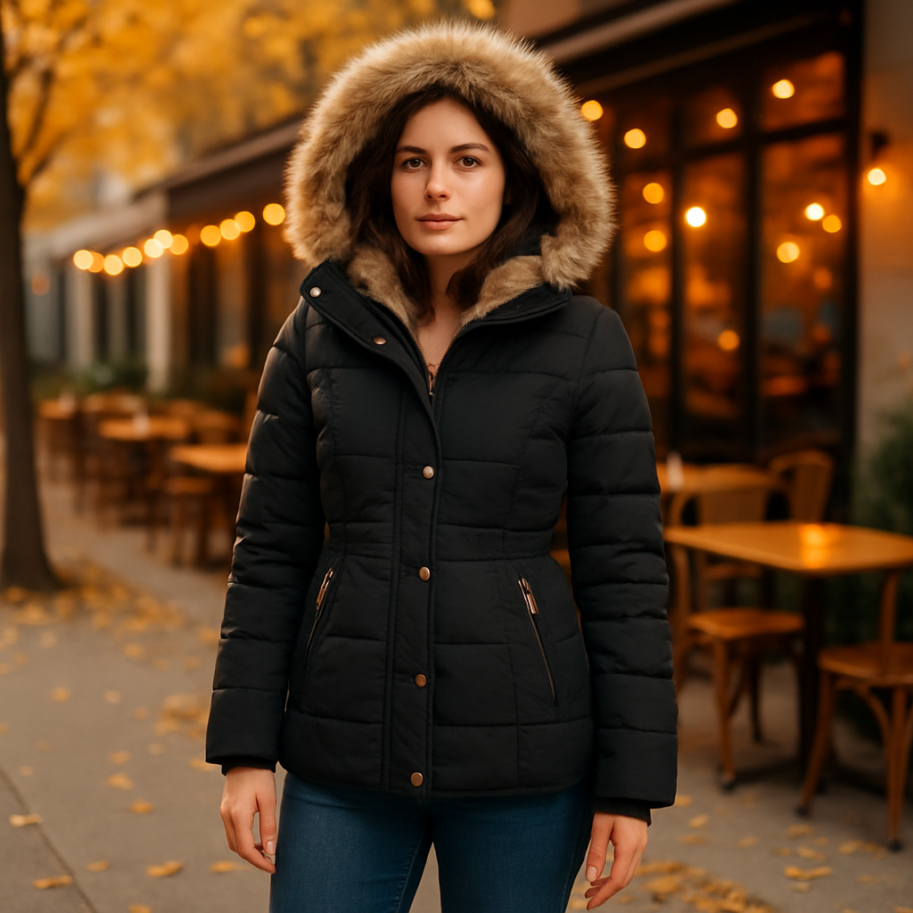 Vivano | Wolff – Ciepła Kurtka Zimowa z Futerkiem dla Kobiet