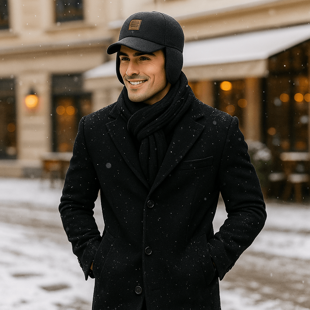 Ciepła Zimowa Czapka z Ochroną Uszu