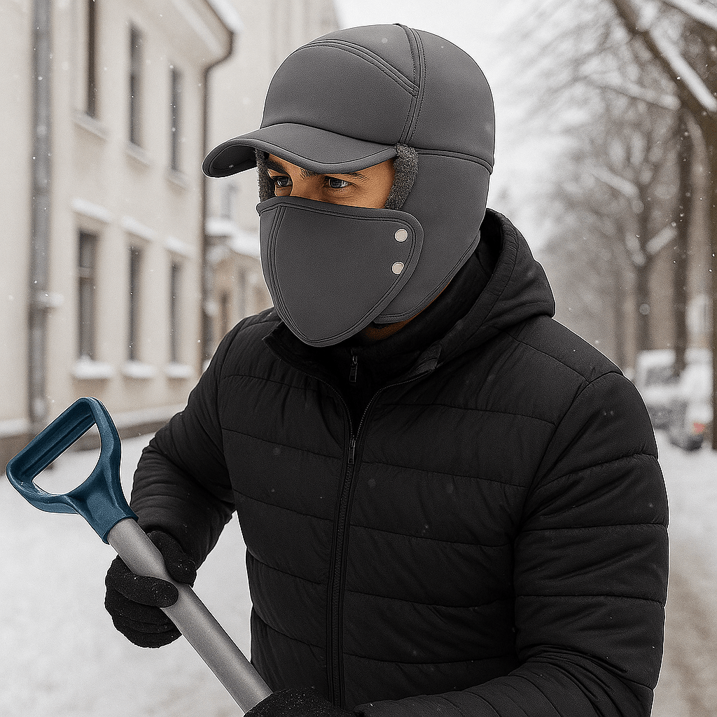 Czapka trapper termiczna wiatroodporna na zimę