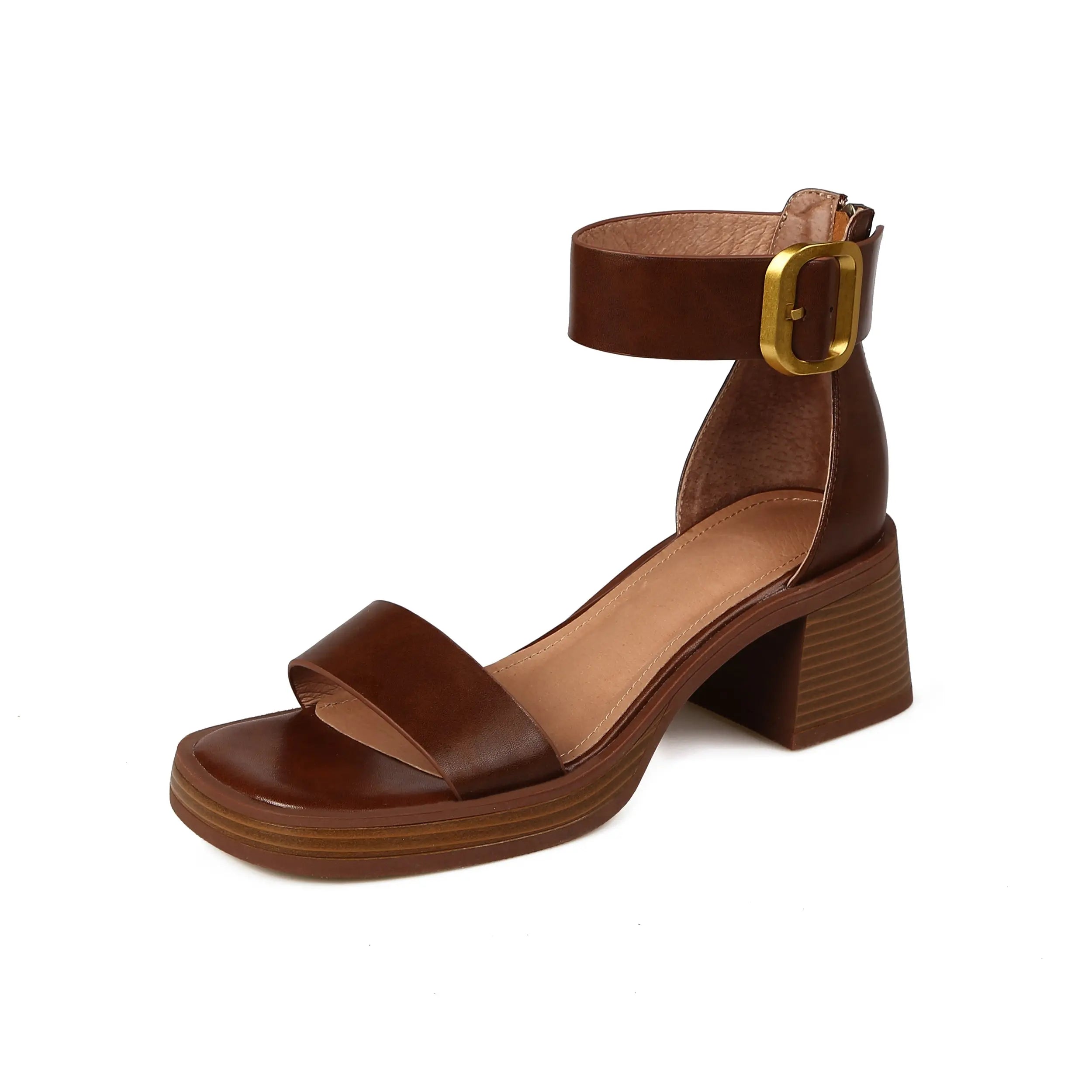 DAISY - Eleganckie Sandały na Obcasie - Komfort i Styl - vivano - warszawa